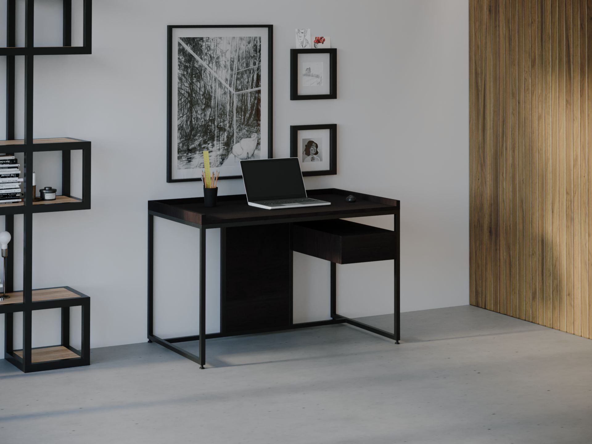 

Компьютерный стол HYGGE HG026 Гейло 120 х 80 х 75 см ДСП Дуб Венге
