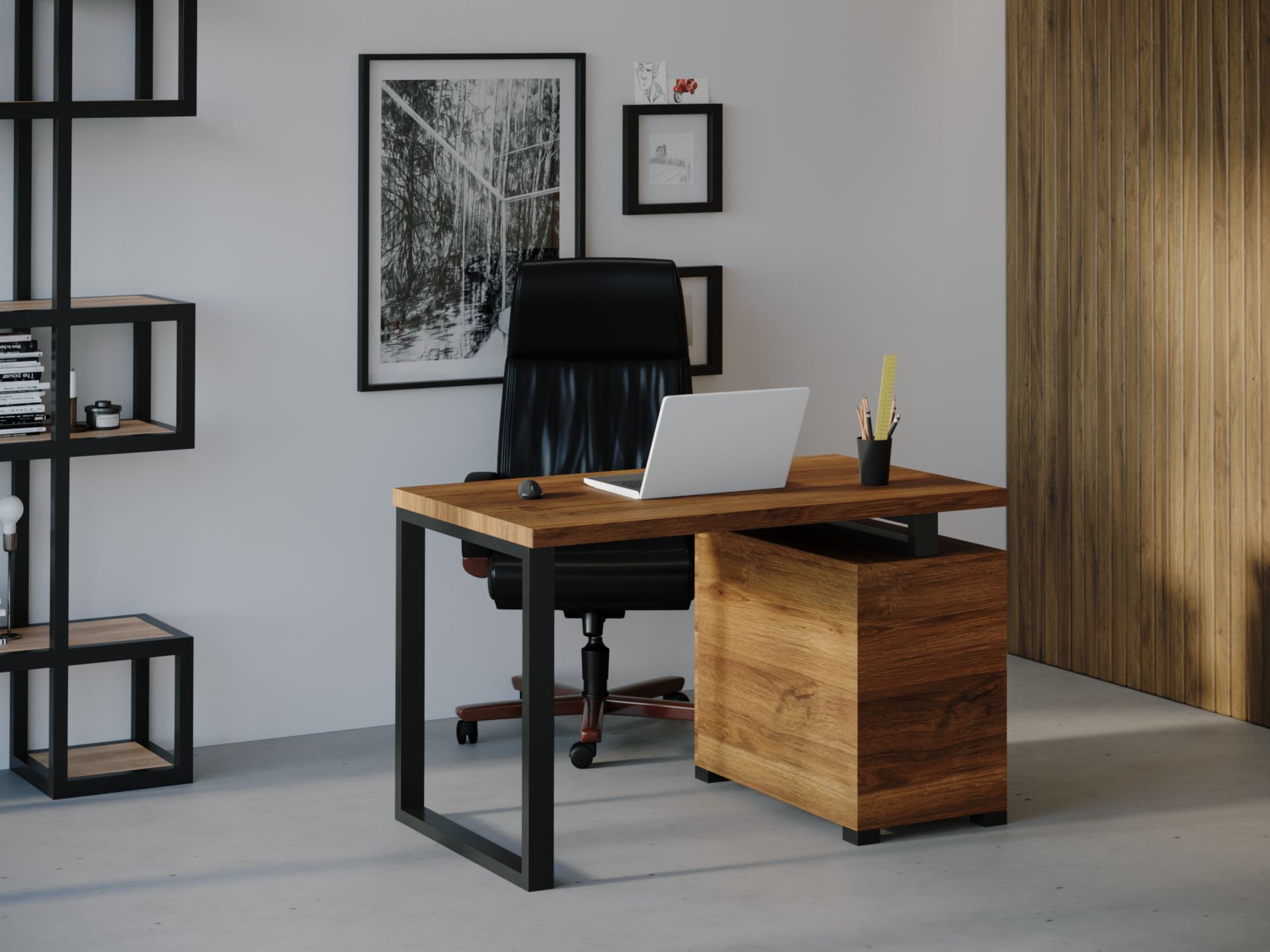 

Компьютерный стол HYGGE HG024 Арендал 150 х 80 х 75 см ДСП Дуб Ореховый