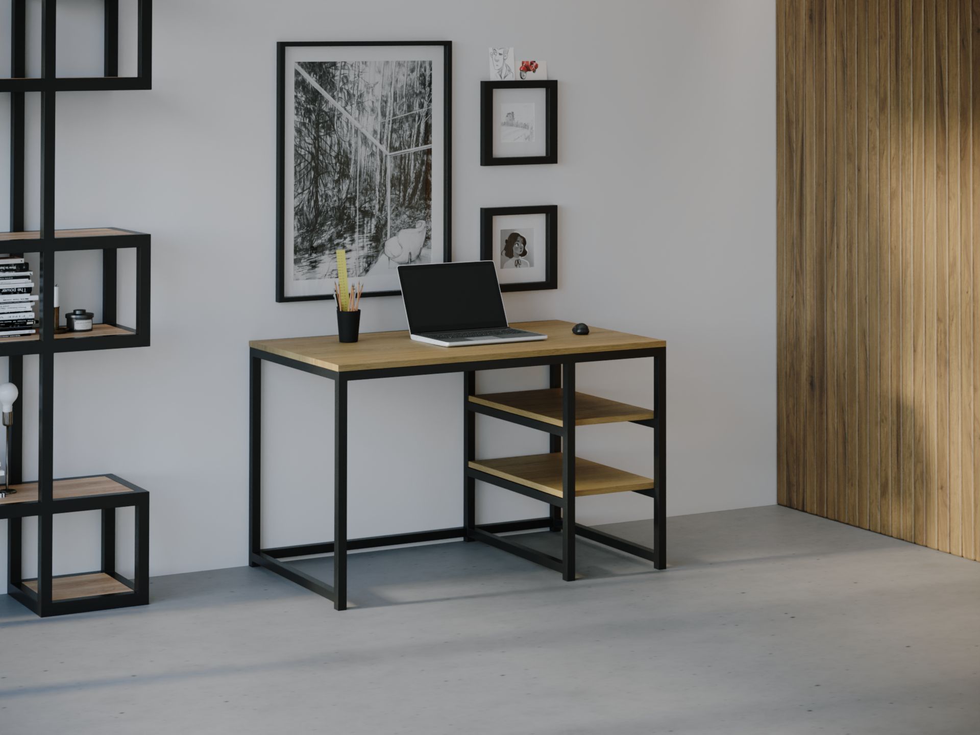

Компьютерный стол HYGGE HG029 Киркенес 150 х 80 х 75 см ДСП Дуб Светлый