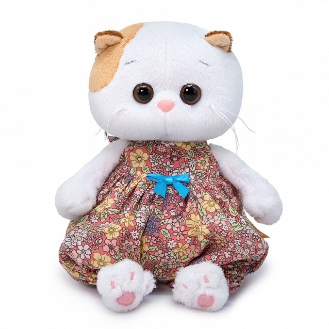 

Мягкая игрушка кошечка Ли-Ли бэби в песочнике в цветочик