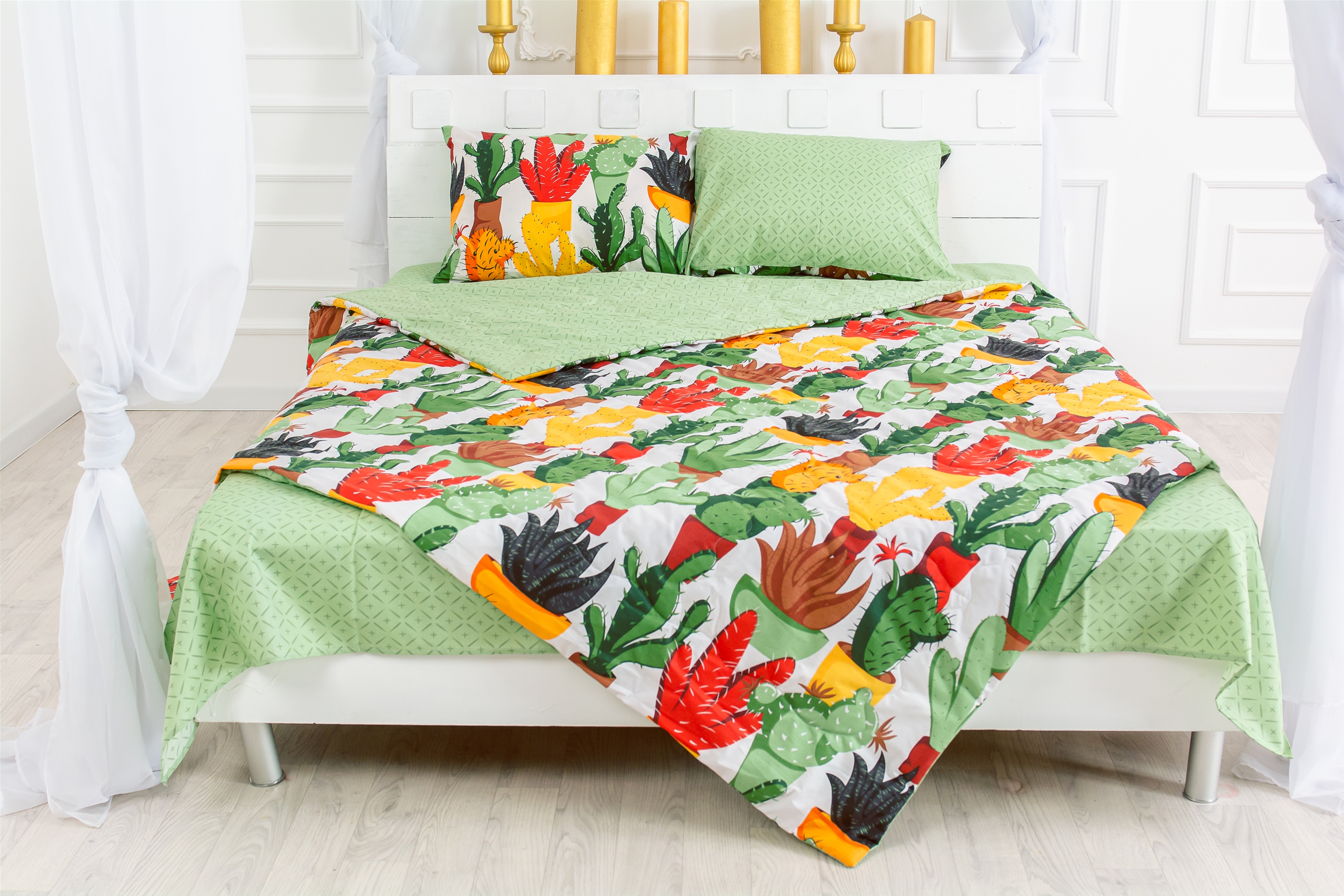 

Летний постельный комплект MirSon №2529 Eco-Soft 17-0002 Cecilio Одеяло + 2 подушки 50x70 + 2 наволочки + простынь