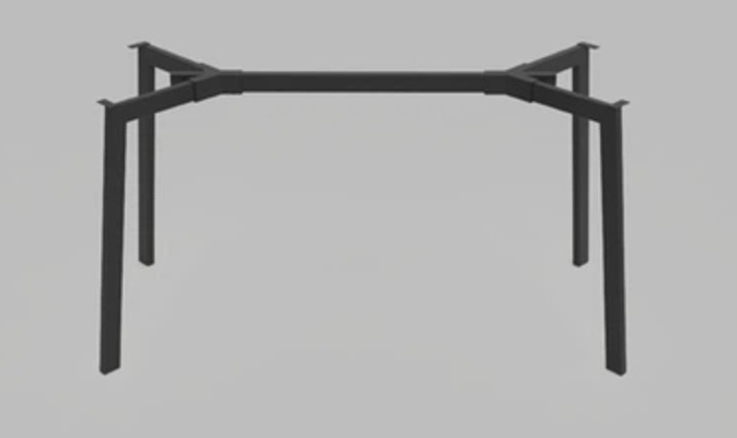 

Опора для стола Jeans под столешницы 820-1400 мм Черная