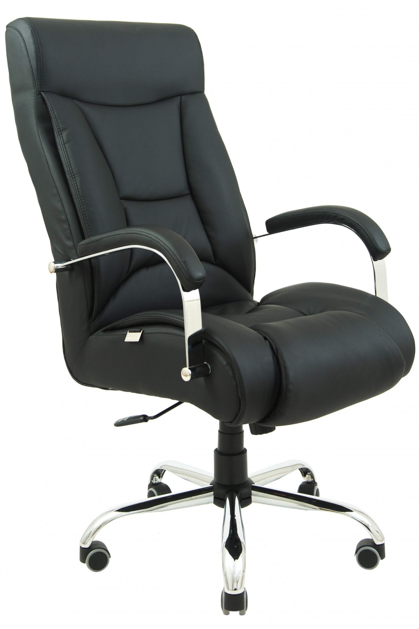 

Офисное Кресло Руководителя Magistr Кожа Lux Хром М1 Tilt Черное