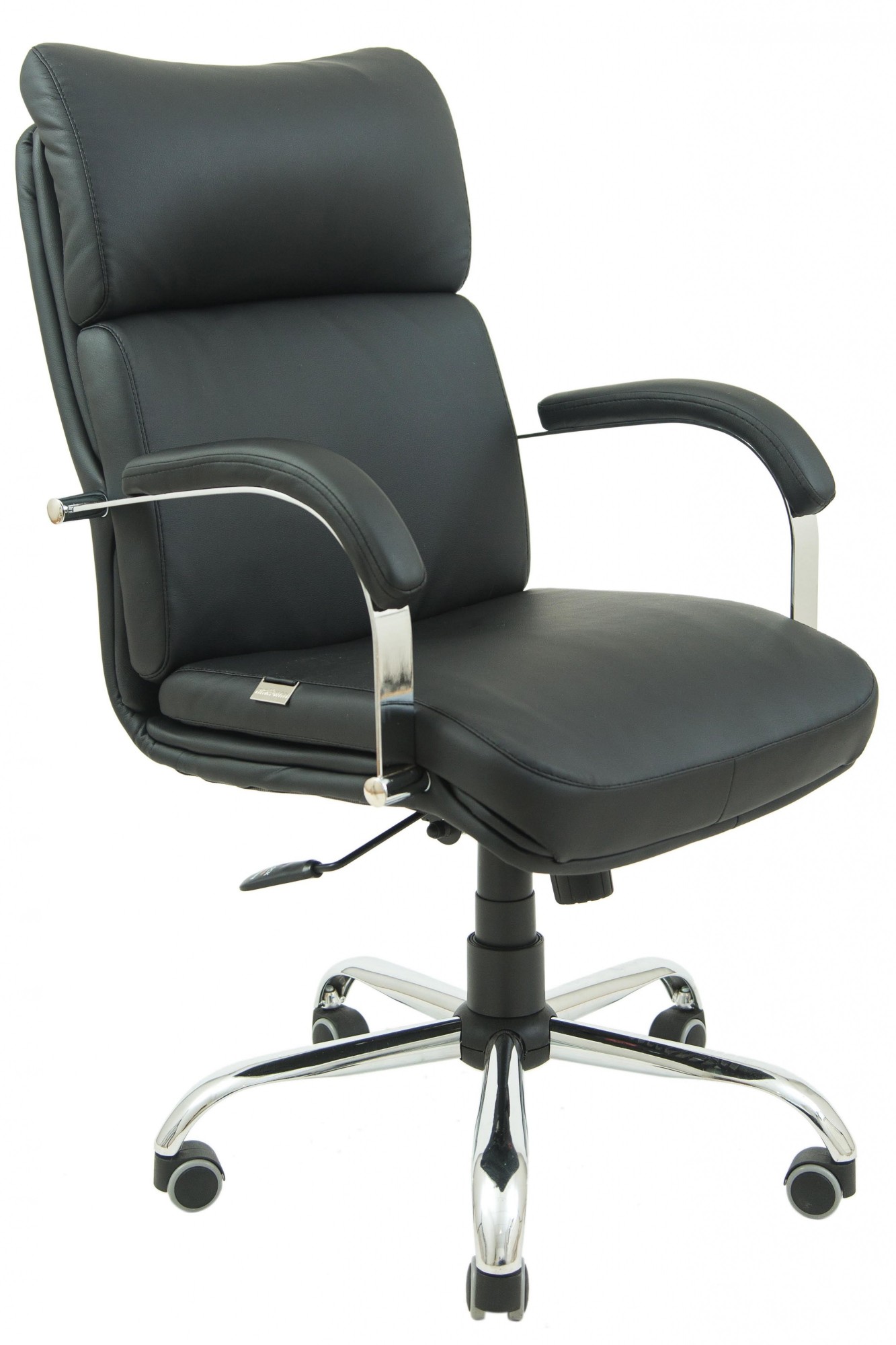 

Офисное Кресло Руководителя Dakota Кожа Lux Хром М3 MultiBlock Черное