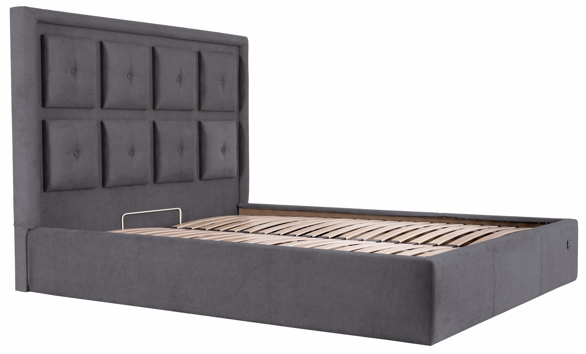 

Кровать Двуспальная Windsor Comfort 180 х 200 см Мисти Dark Grey С подъемным механизмом и нишей для белья Темно-серая