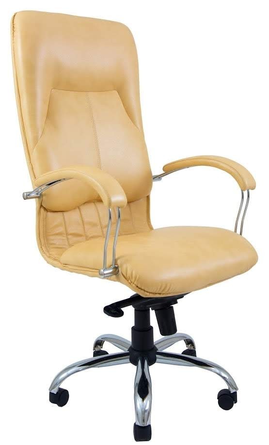 

Офисное Кресло Руководителя Nicosia Титан Gold Beige Хром М1 Tilt Бежевое