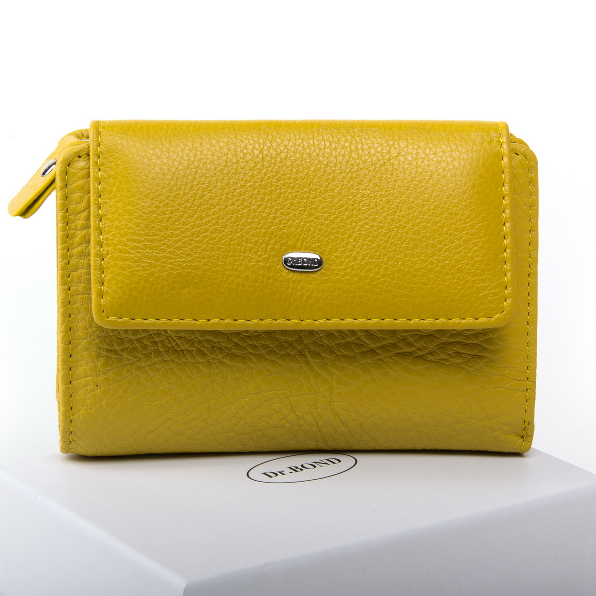

Женский кожаный кошелек dr.Bond Classic WN-1 желтый