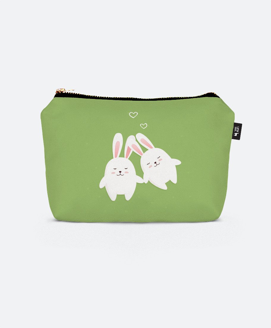

Косметичка Lamasoul з принтом "Bunnies in Love"