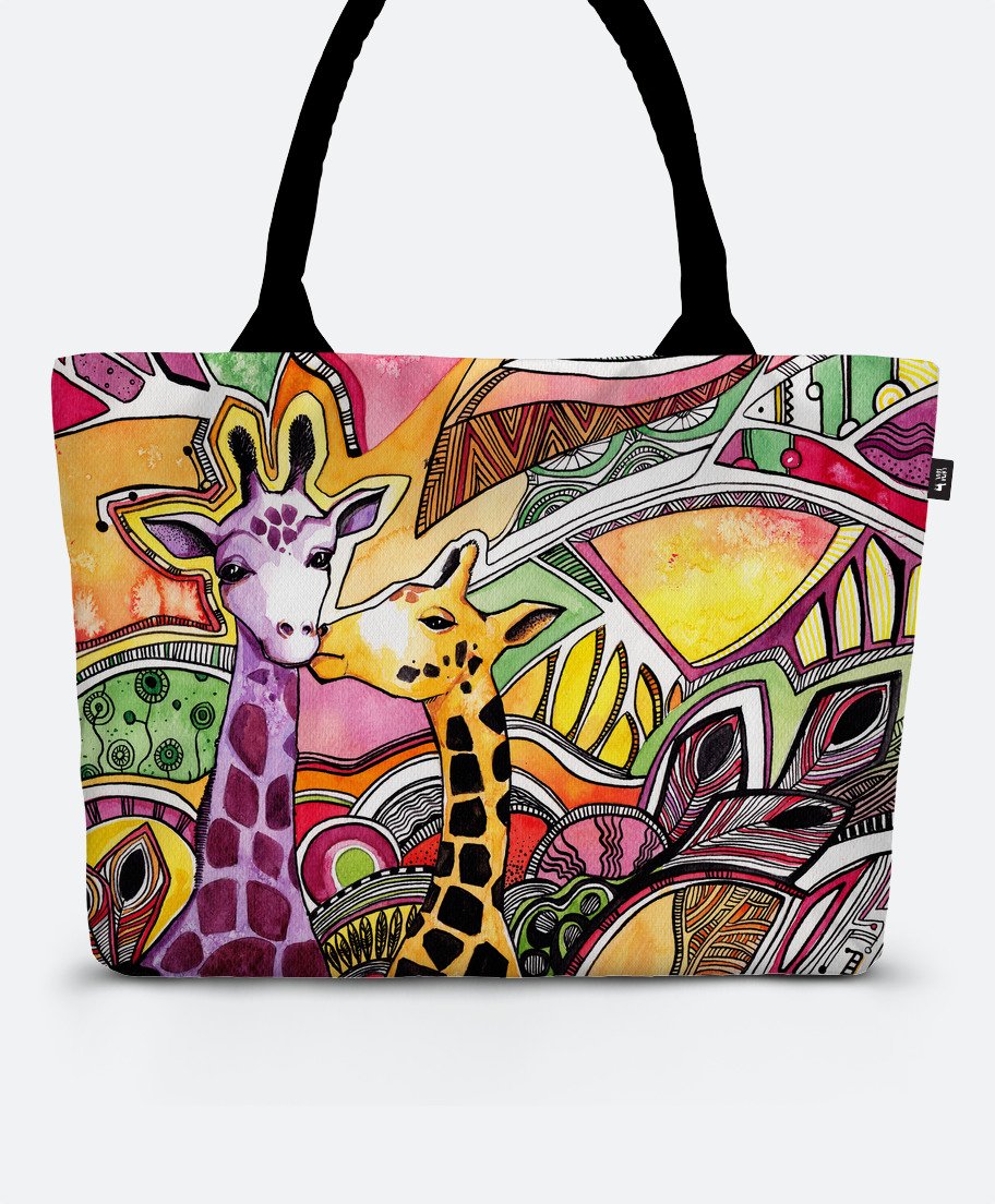 

Шопер Lamasoul з принтом "Drawing watercolor giraffes in love"
