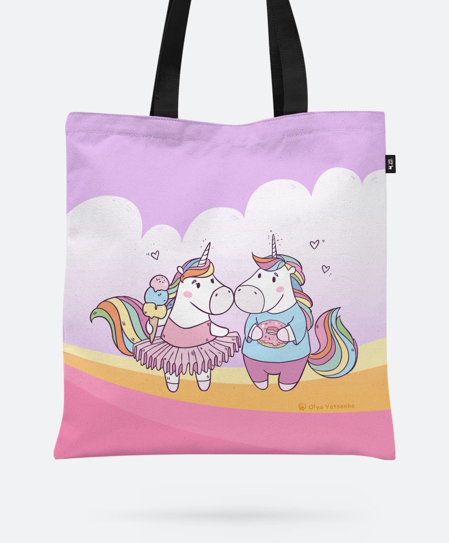 

Авоська Lamasoul з принтом "Unicorns in Love"