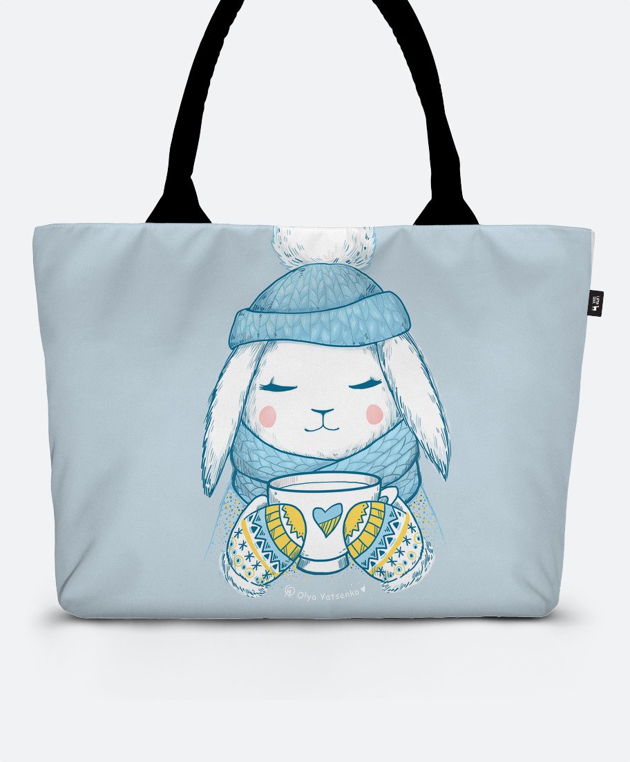 

Шопер Lamasoul з принтом "Winter Bunny"