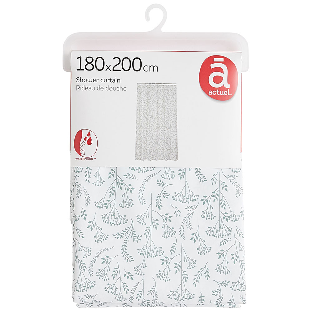 

Шторка для ванной Actuel Flora, 180х200 см
