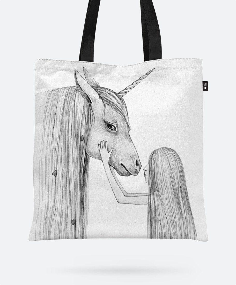 

Авоська Lamasoul з принтом "Girl with magic Unicorn"