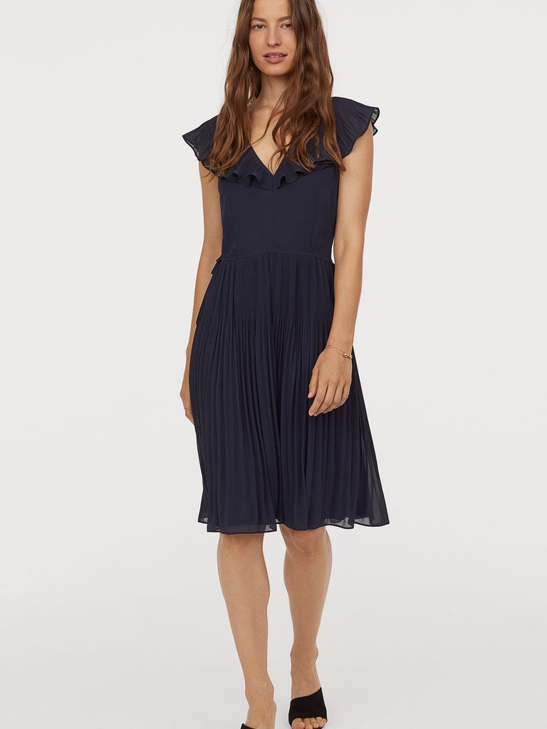 

Платье H&M 0772316-0  Темно-синее, Платье H&M 0772316-0 40 Темно-синее