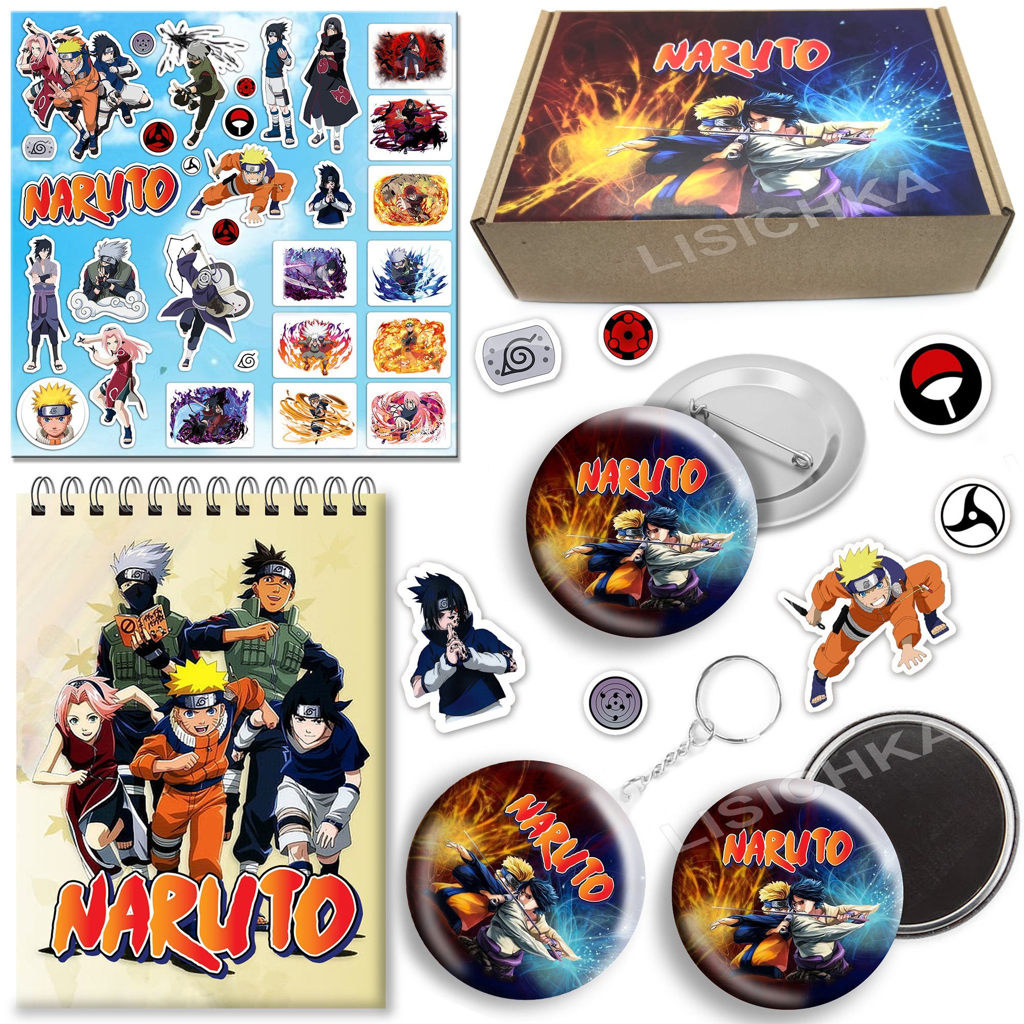 

Подарочный мини-Бокс Foxstyle Наруто отличный подарок всем фанатам аниме-сериала Naruto