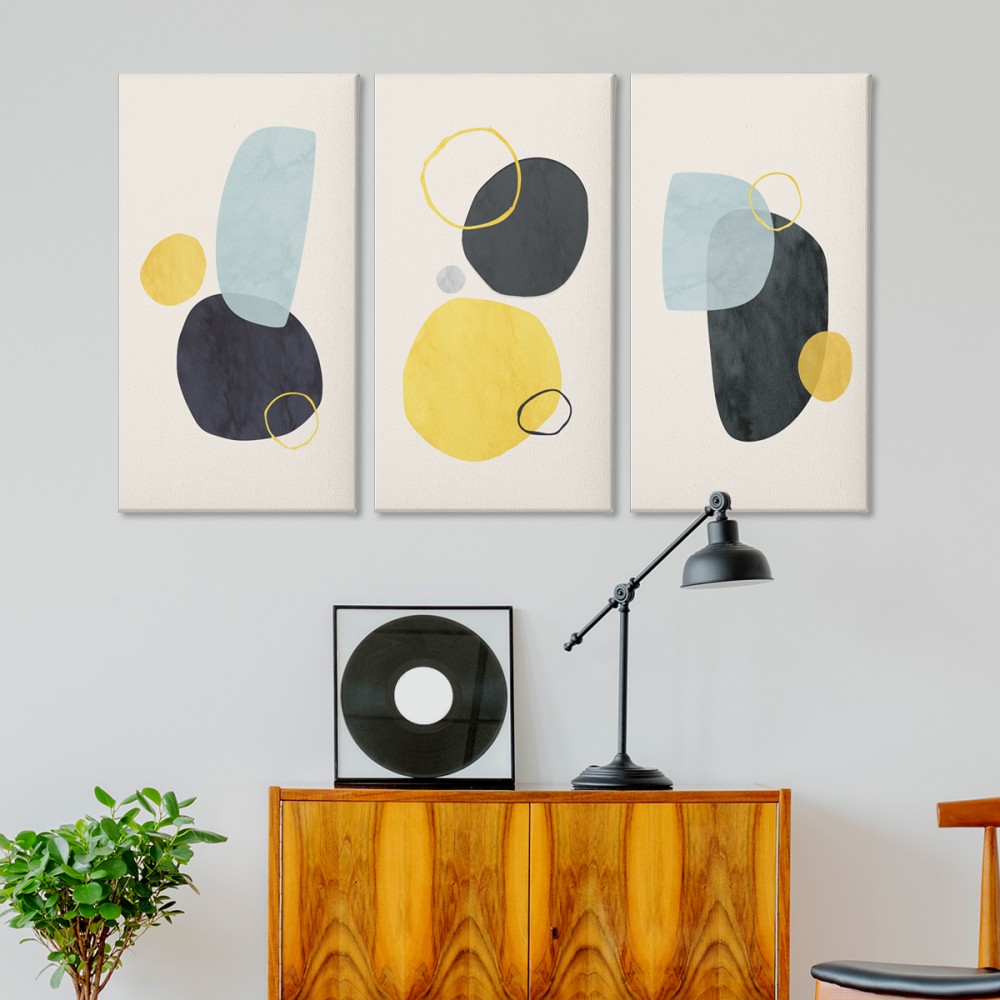 

Модульная картина из трех частей Color stones 96x60 см