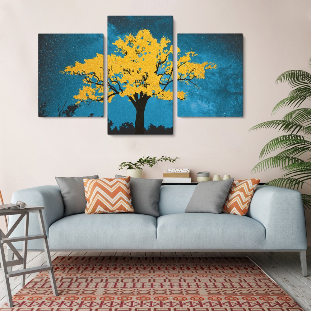 

Модульная картина из трех частей Gold Tree 96x60 см