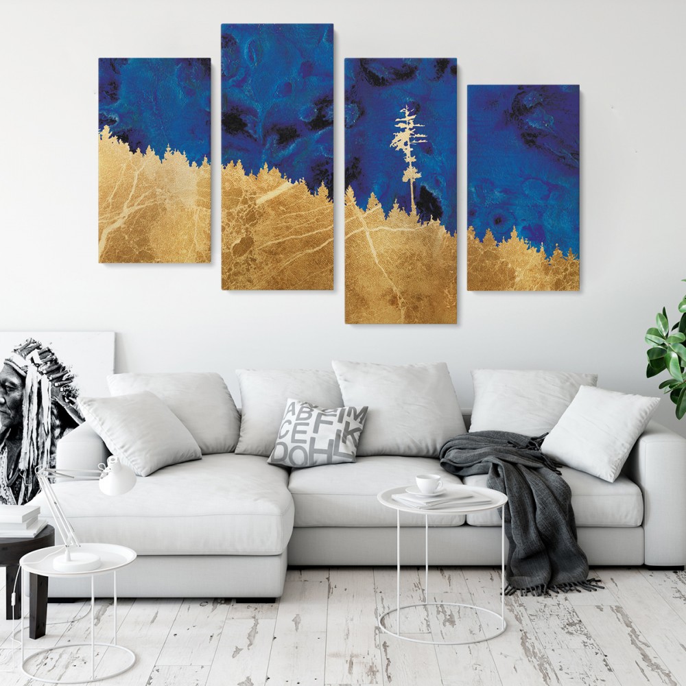 

Модульная картина из четырех частей Art Mountains 129x90 см