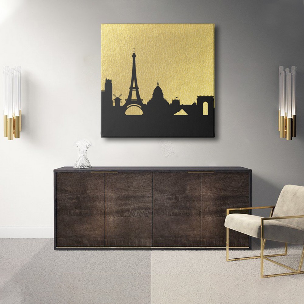 

Картина Золотой Париж 50x50 см