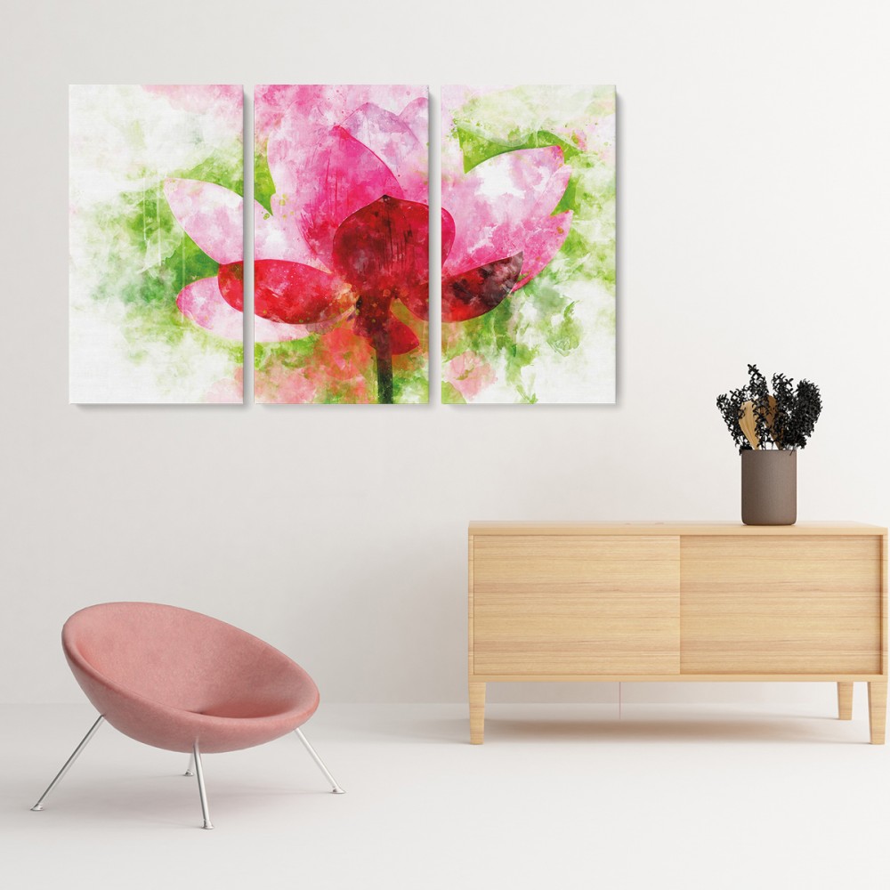 

Модульная картина из трех частей Flower 156x100 см