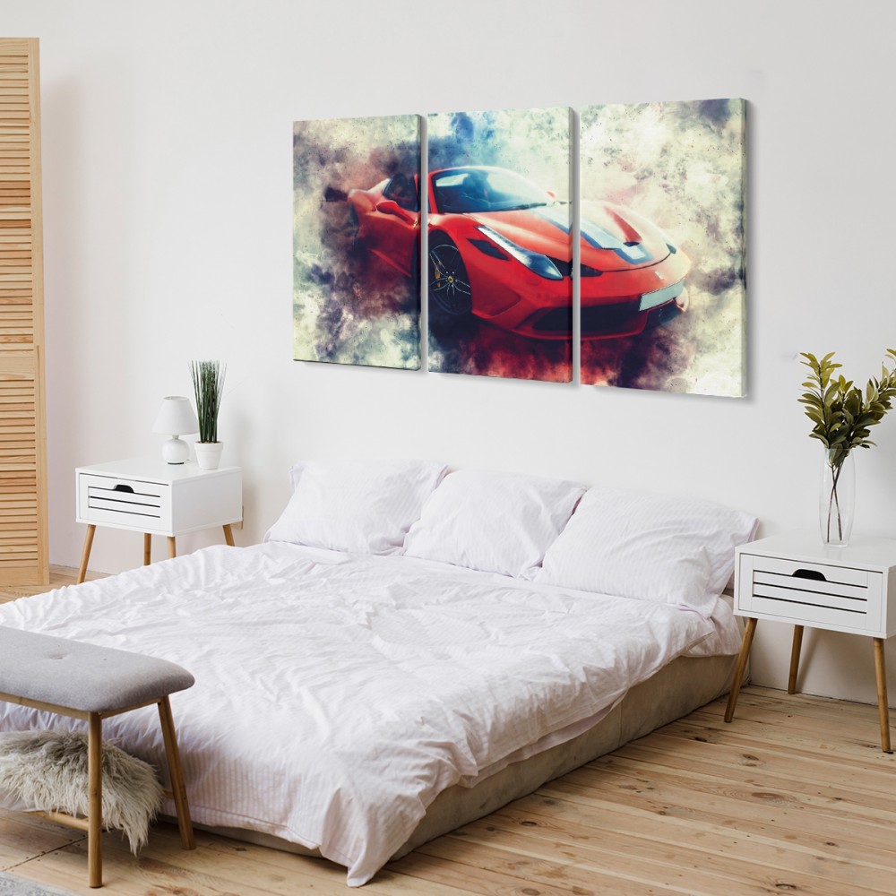 

Модульная картина из трех частей Ferrari 126x80 см