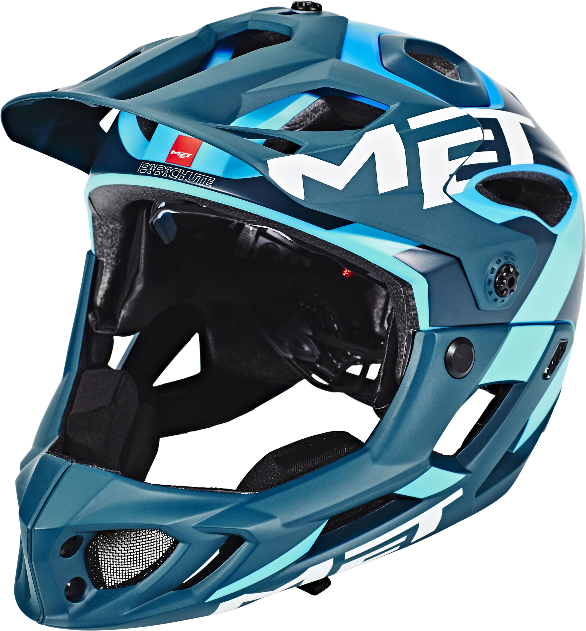 

Шлем MET Parachute blue/cyan 51-56 см