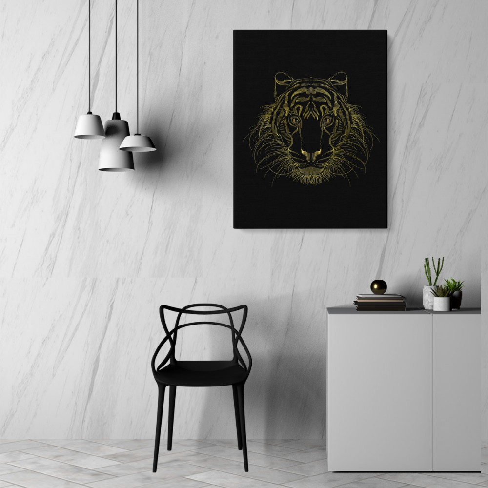 

Картина Золотой тигр 45x60 см