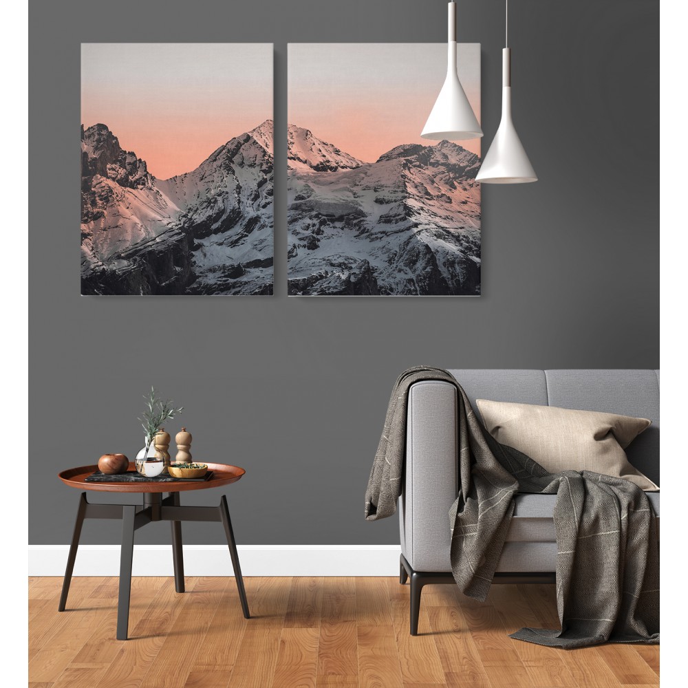 

Модульная картина из двух частей Альпы 93x60 см
