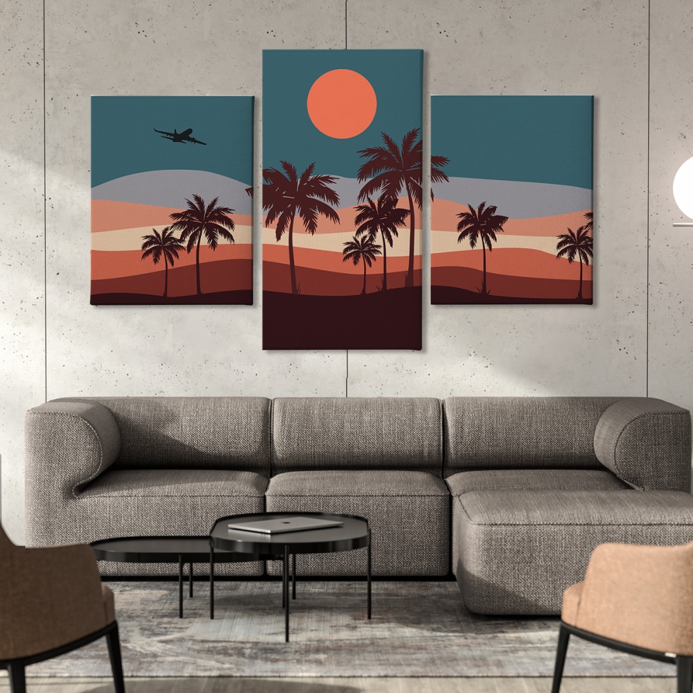 

Модульная картина из трех частей San Andreas 96x60 см