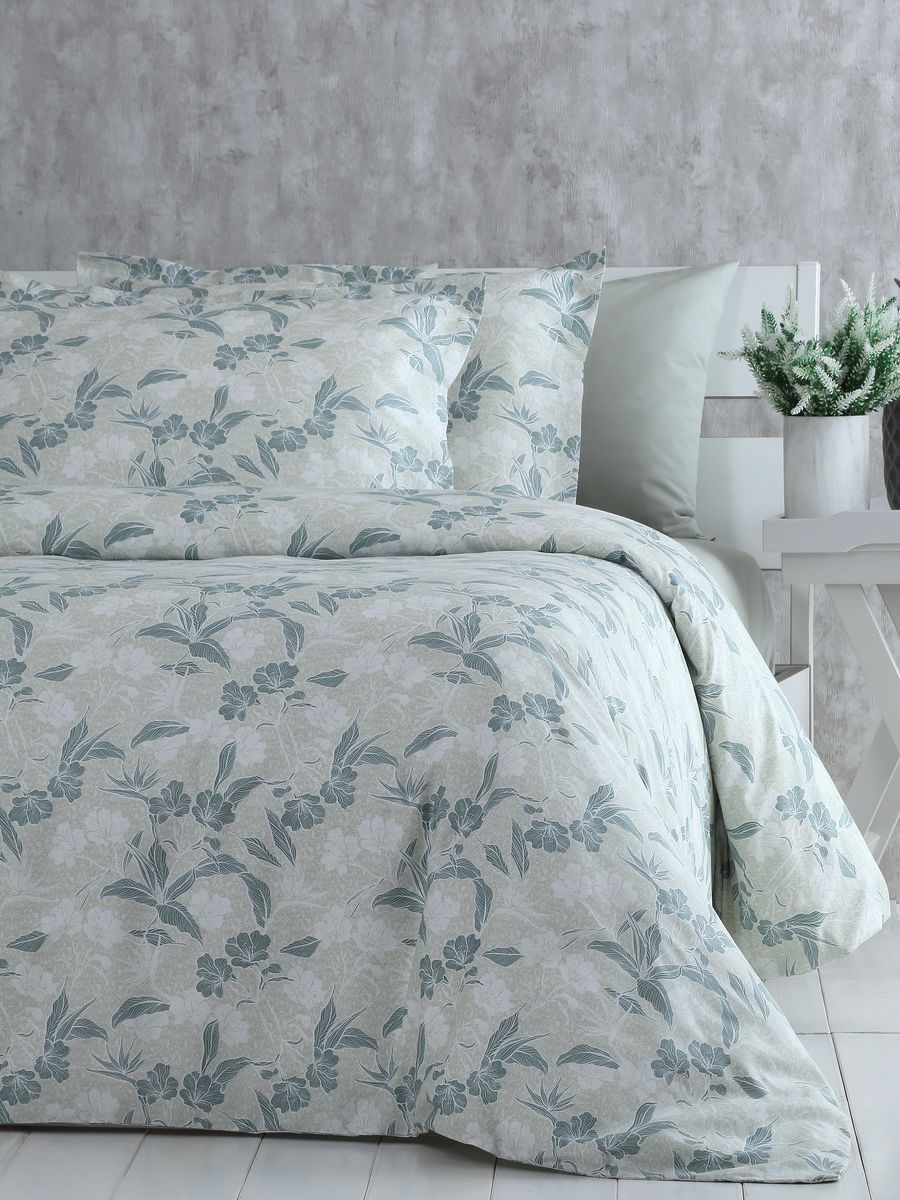 

Комплект постельного белья Pavia Сатин Vicenta Yesil 200x220