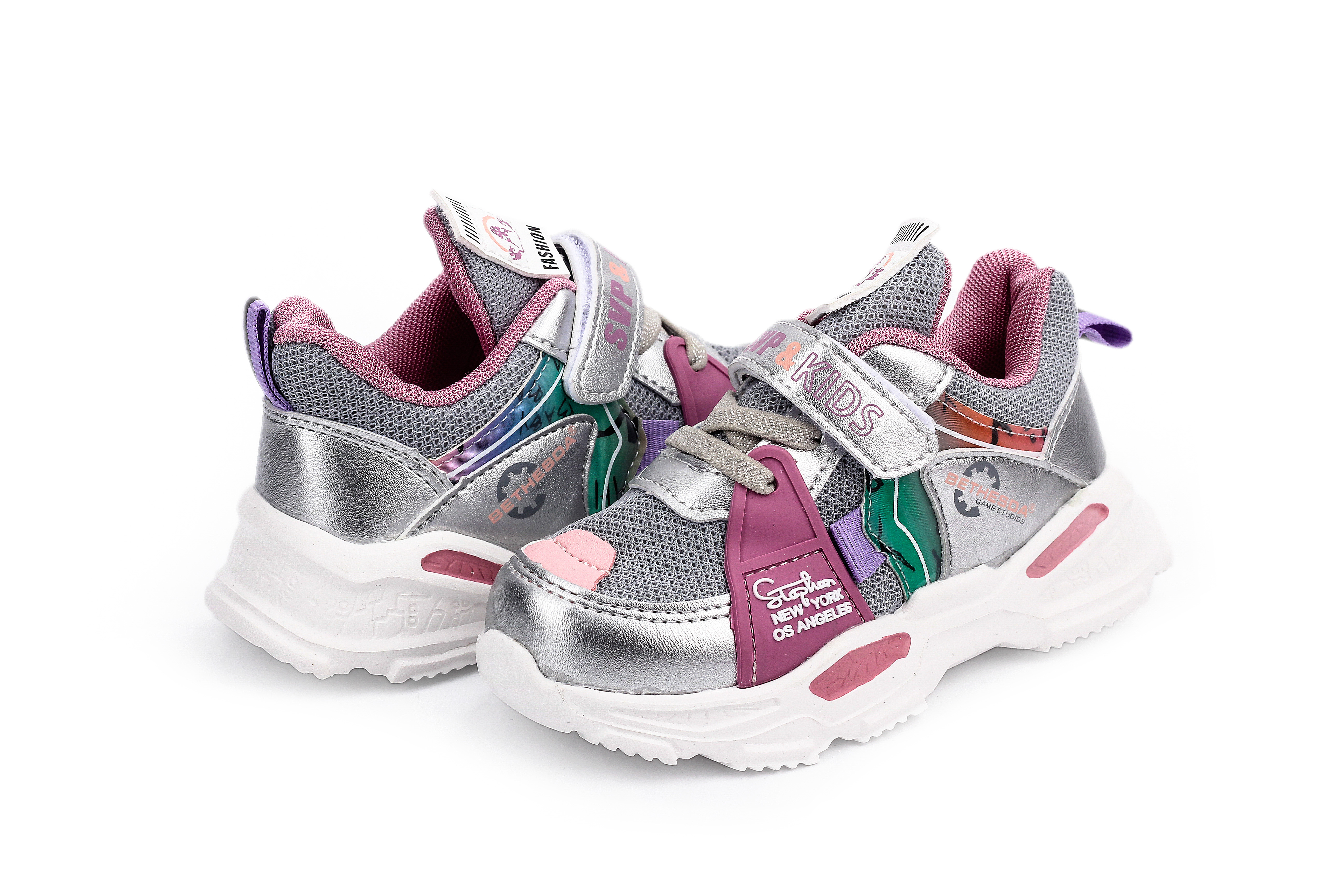 

Кроссовки Мышонок M1381-1-4SILVER-GRAY серебряный 22 2000903837886