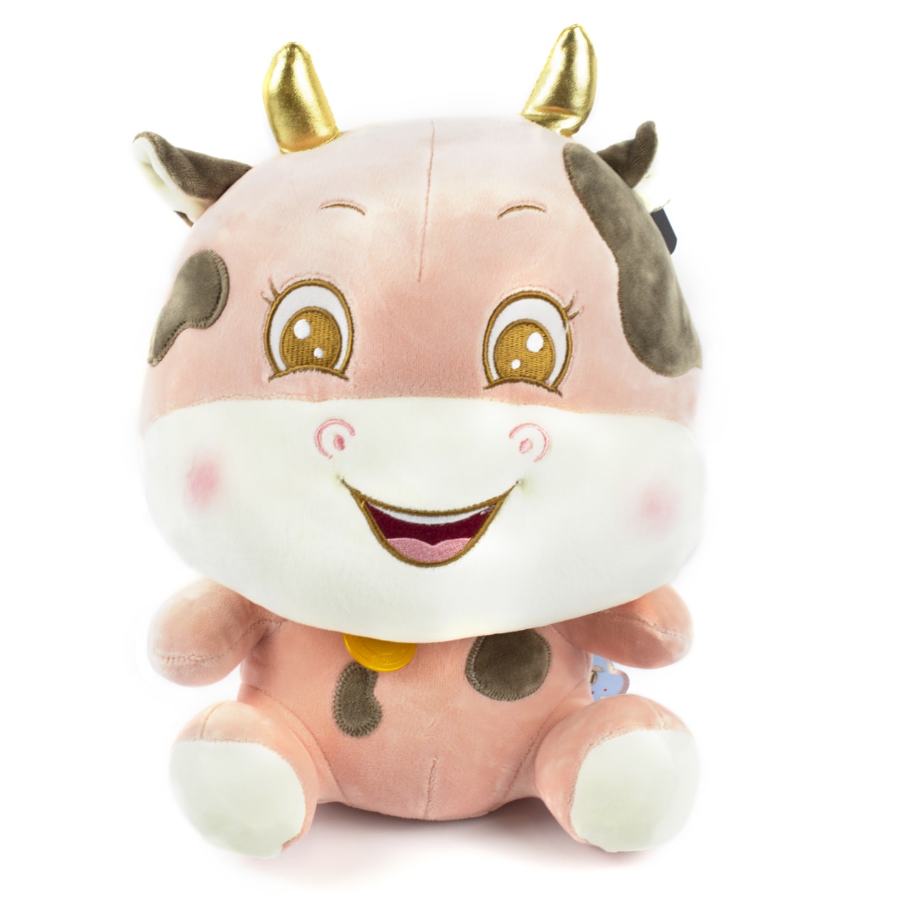 

М'яка іграшка "Корівка-Золоторіжка" розового цвета30 см