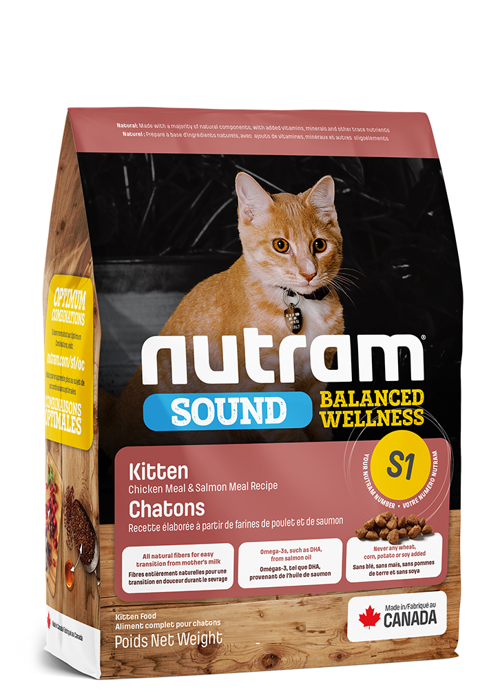 

Сухой корм Nutram S1 Sound Balanced Wellness Kitten 20 кг