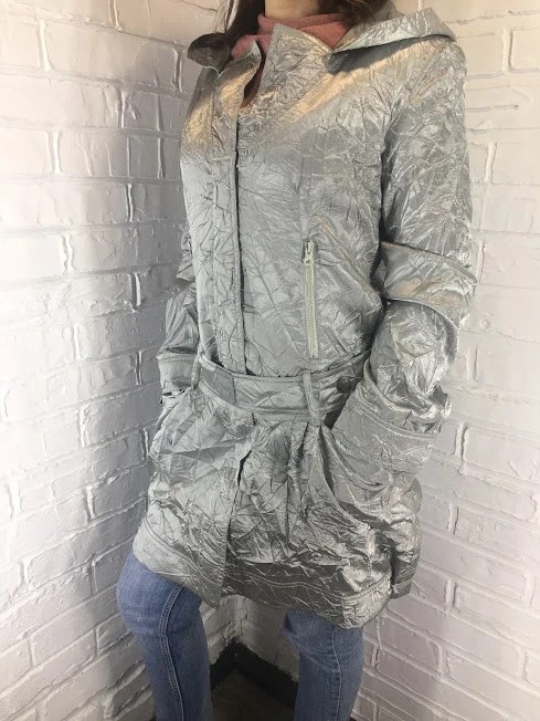 

Плащ жатка серебро 2358 Copine, Плащ жатка серебро 2358 Copine 38