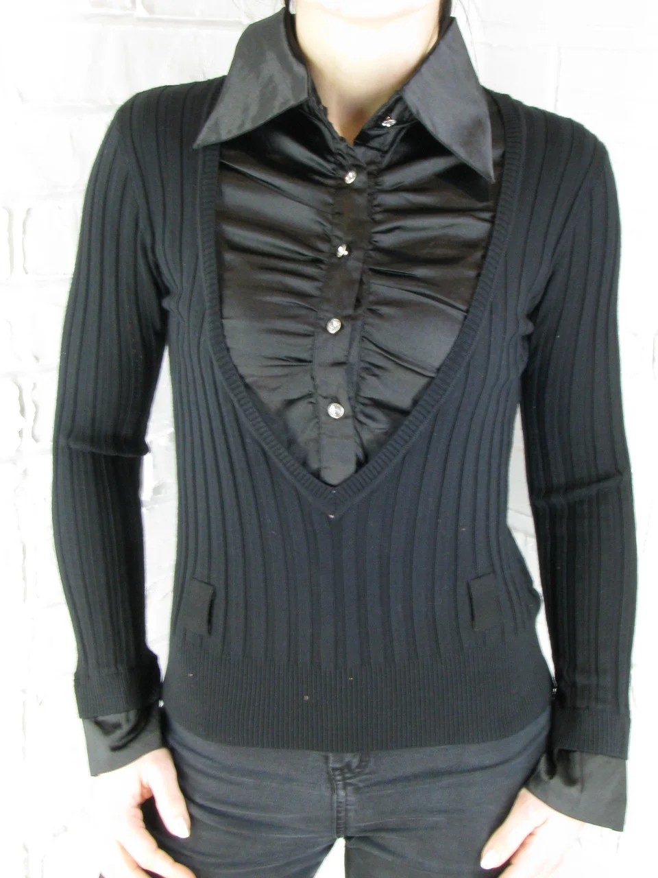 

Джемпер с рубашкой Appeal 9700 черный, Джемпер с рубашкой Appeal 9700 черный one size