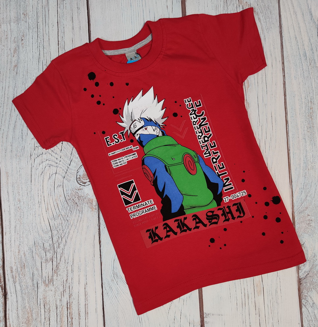 

Футболка Favo Naruto 134 красная (4437-3-1)