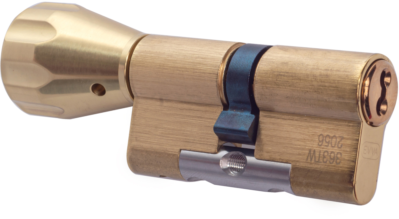 

Сердцевина EVVA 4KS KZ 36/K66 MP 3 ключа Полированая латунь