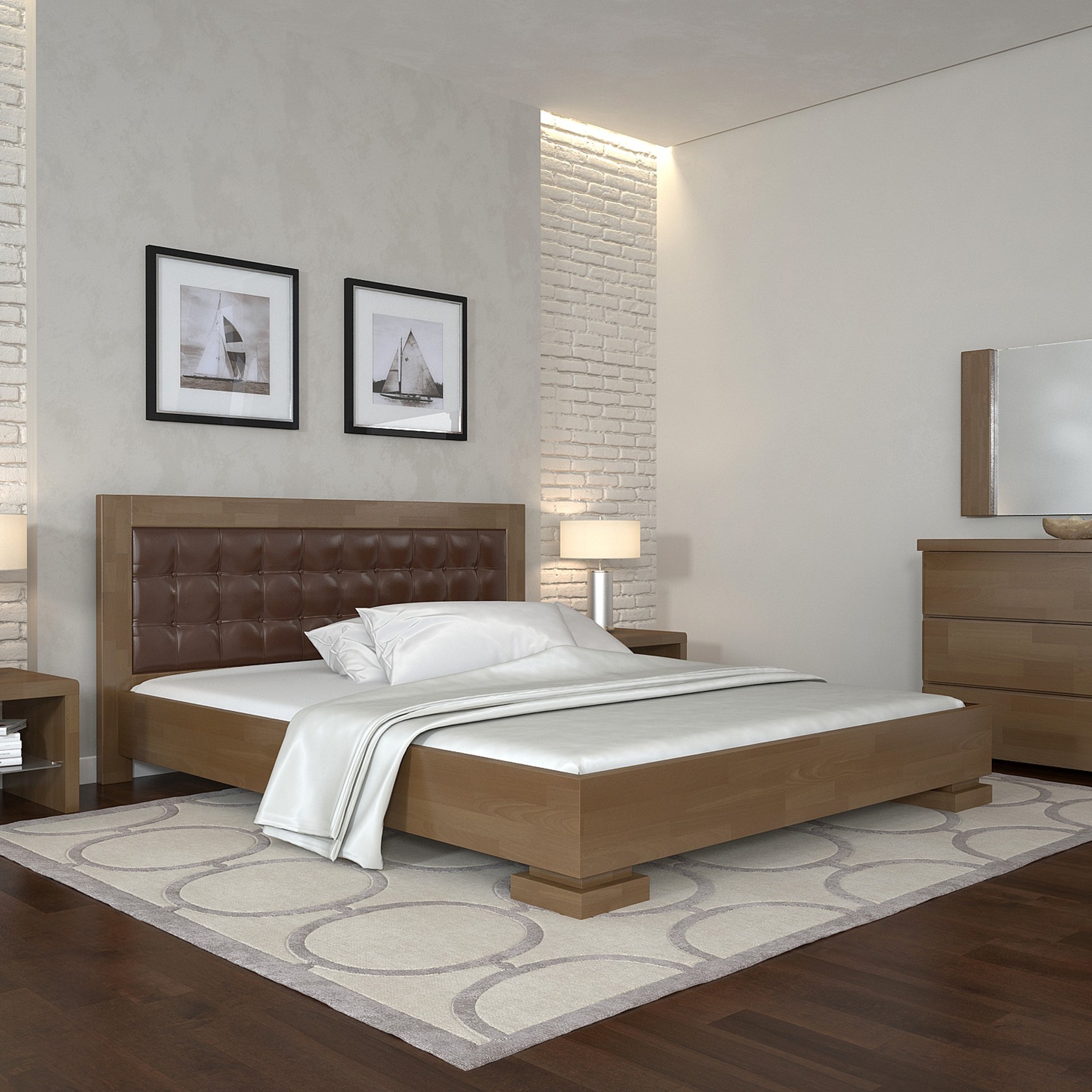 

Кровать Монако (Arbor Drev) Орех 180х200 см 71133_21
