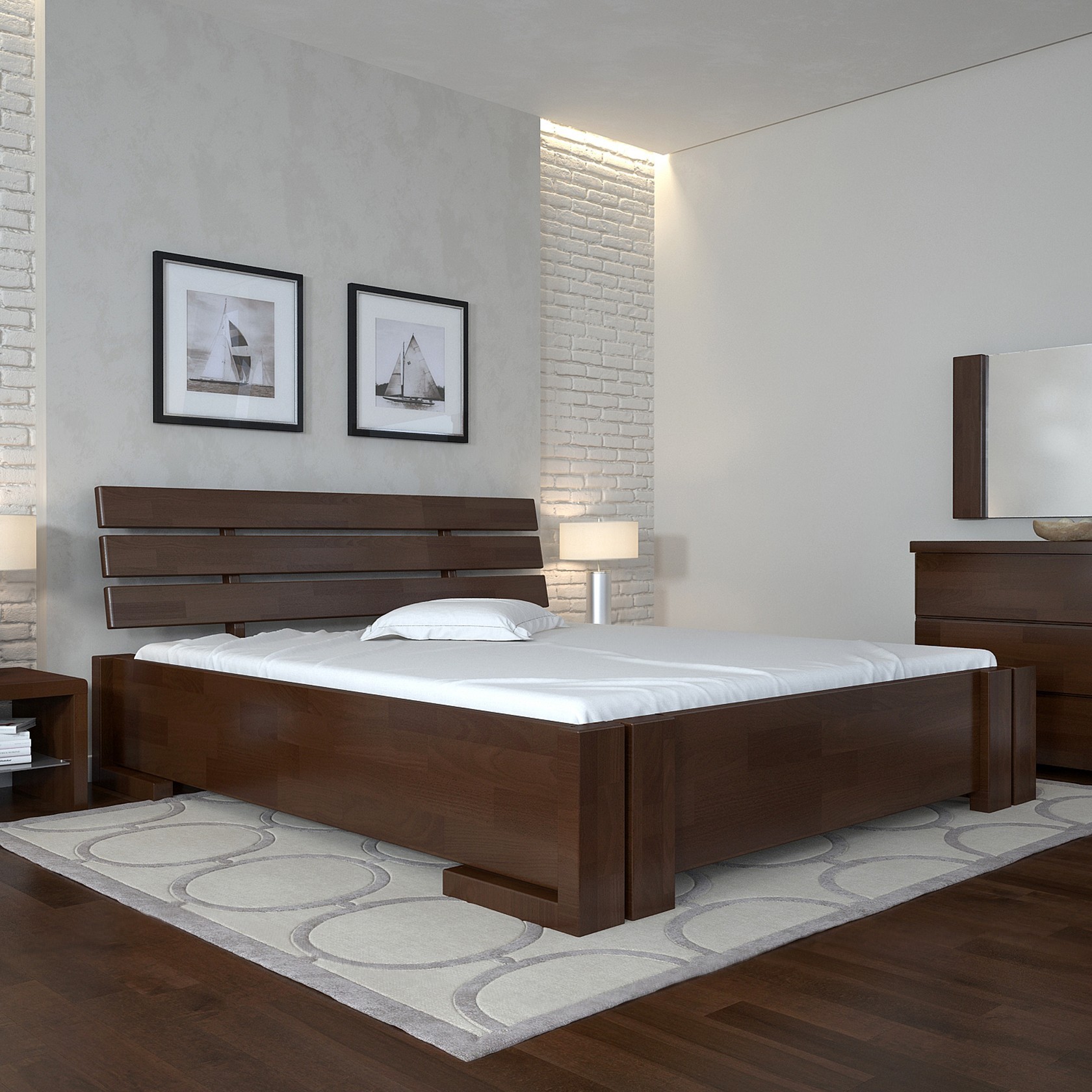 

Кровать Домино (Arbor Drev) Темный орех 180х200 см 71135_22