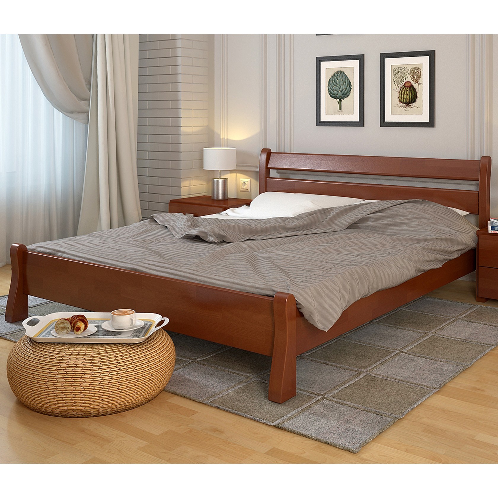 

Кровать Венеция (Arbor Drev) Яблоня Локарно 120х200 см 71123_10