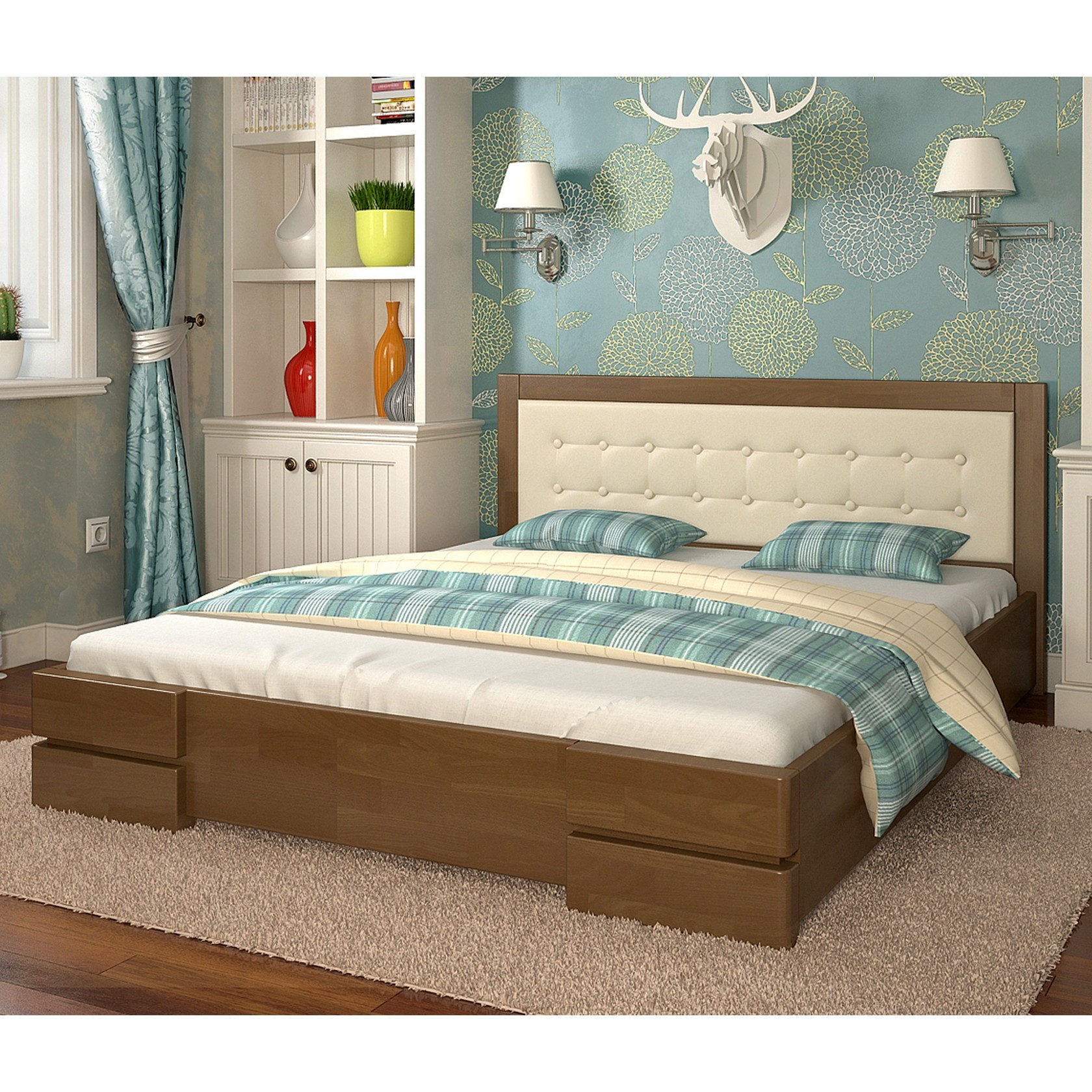 

Кровать Регина (Arbor Drev) Орех 160х200 см 71124_12