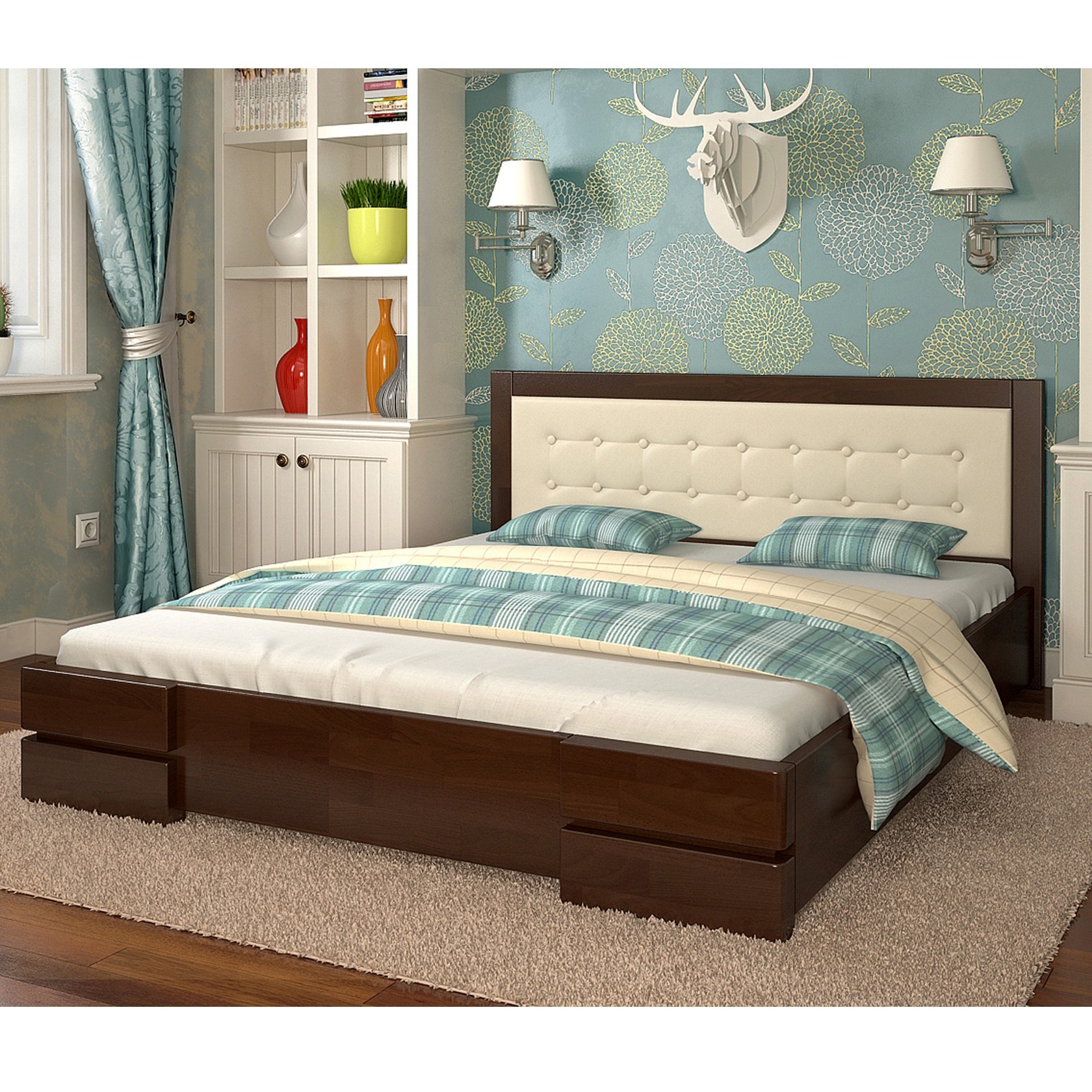 

Кровать Регина (Arbor Drev) Темный орех 140х200 см 71124_08