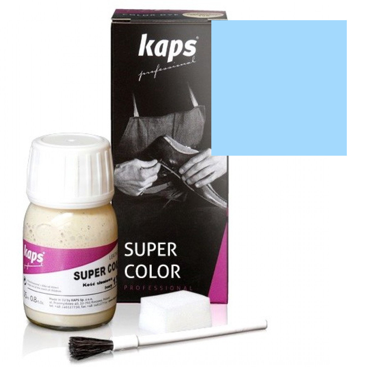 

Краска для гладкой кожи Kaps Super Color 25 ml 121 Голубой