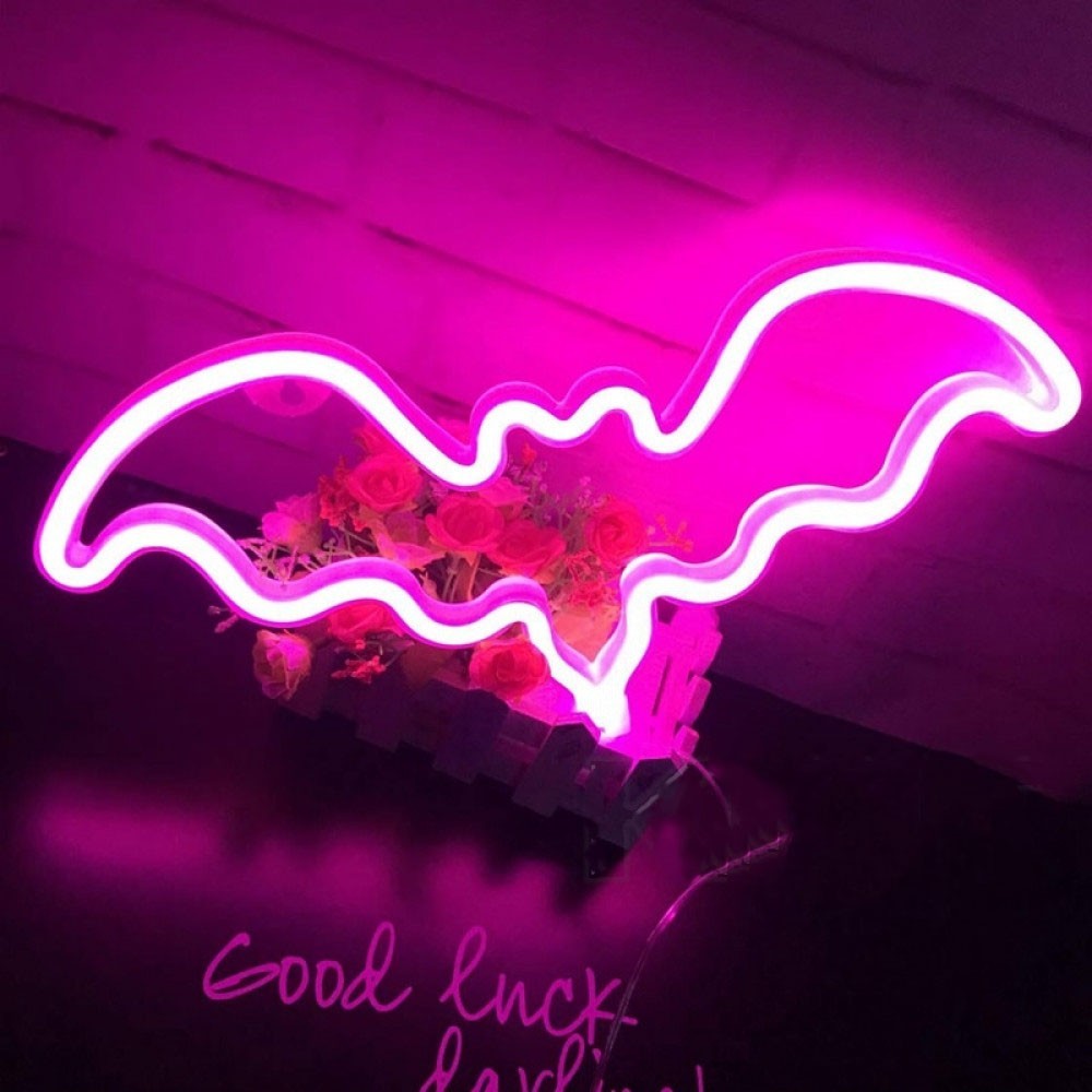 

Неоновый светильник LED Lights Bat Декоративная LED лампа "Летучая мышь" Pink