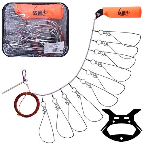 

Кукан Sam's Fish на 5 отводов с поплавком с ручкой 3.5м (AN000907)