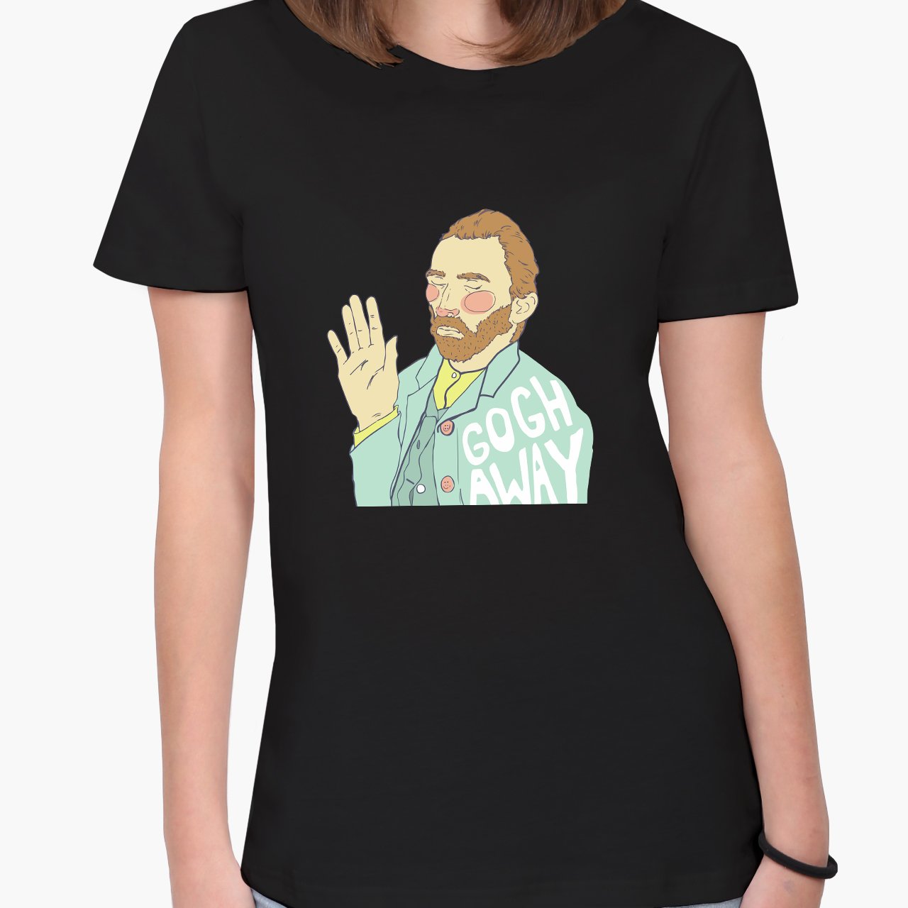 

Футболка женская Винсент Ван Гог (Vincent van Gogh) (8976-2949-5) XXL Черная