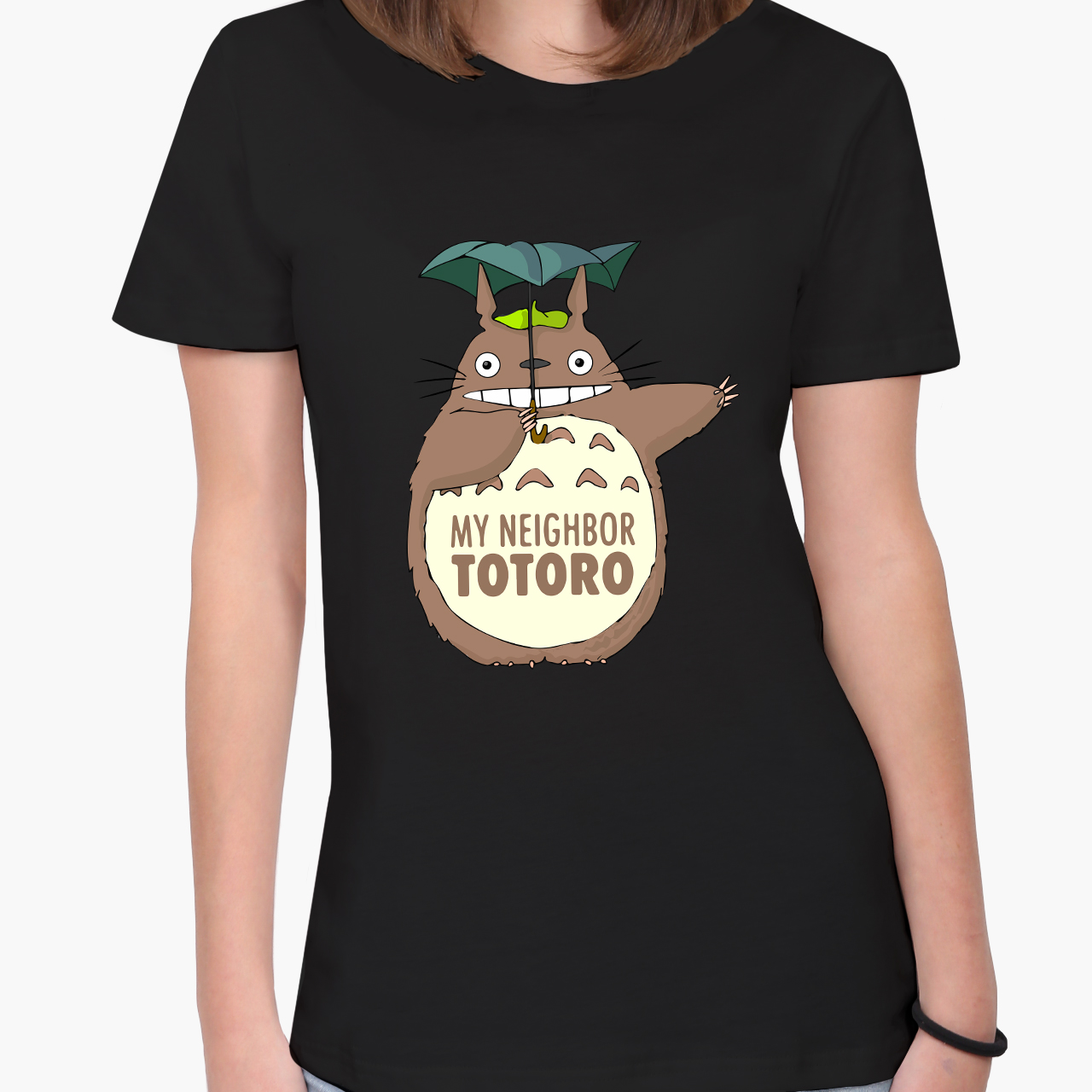 

Футболка женская Мой сосед Тоторо (My Neighbor Totoro) (8976-2656-3)  Черная, Футболка женская Мой сосед Тоторо (My Neighbor Totoro) (8976-2656-3) L Черная