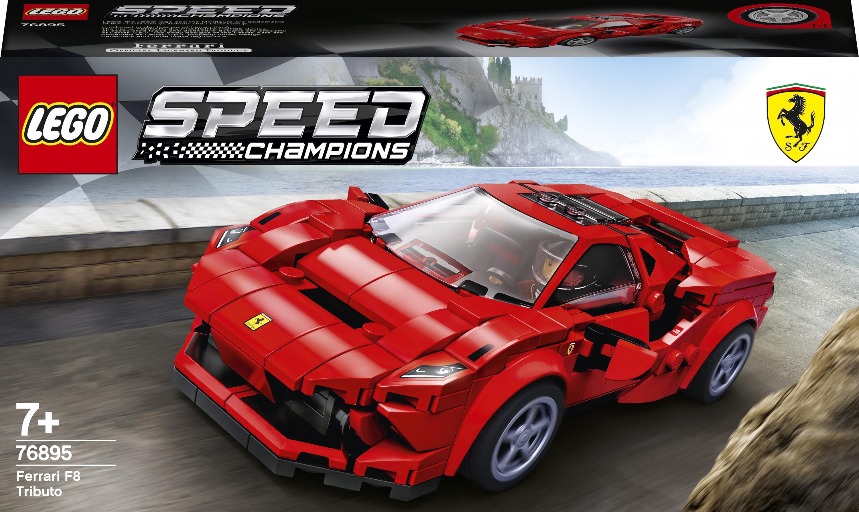 

Конструктор LEGO Speed Champions Ferrari F8 Tributo 275 деталей (76895)