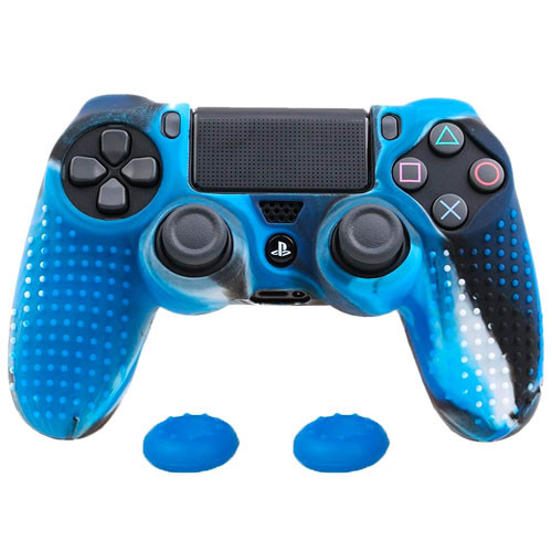 

Чехол JETTING силиконовый для геймпада DualShock 4 PS4 антискользящий синий