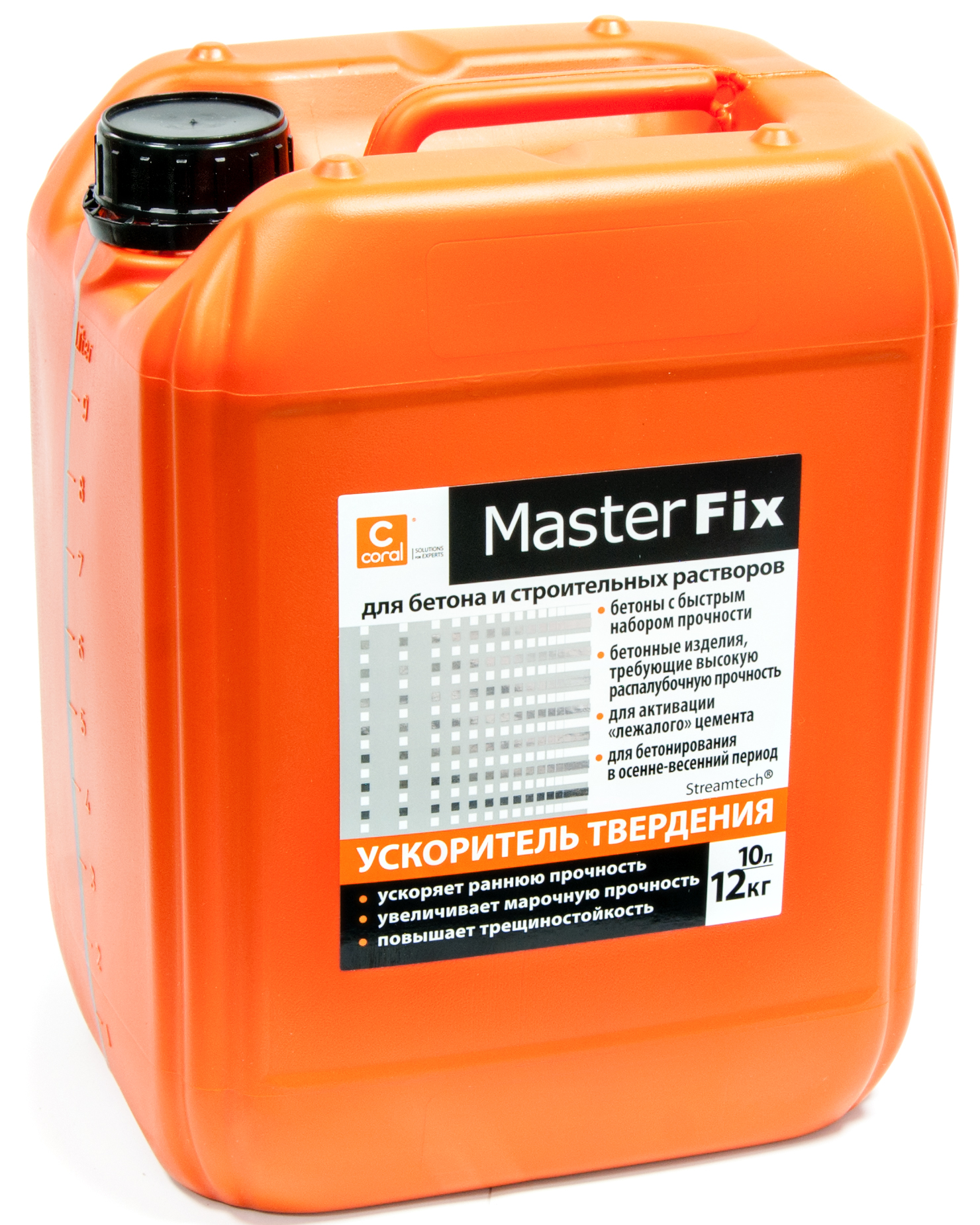 

Прискорювач для бетону Coral MasterFix 10л